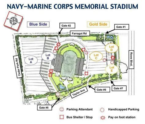 naval academy stadium parking.